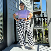 29" Inseam Be Yourself Pants - Checker Black *Clearance Sale*
