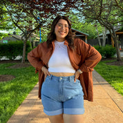 Linen Long-Sleeve Button-Up - Acorn *Clearance Sale*