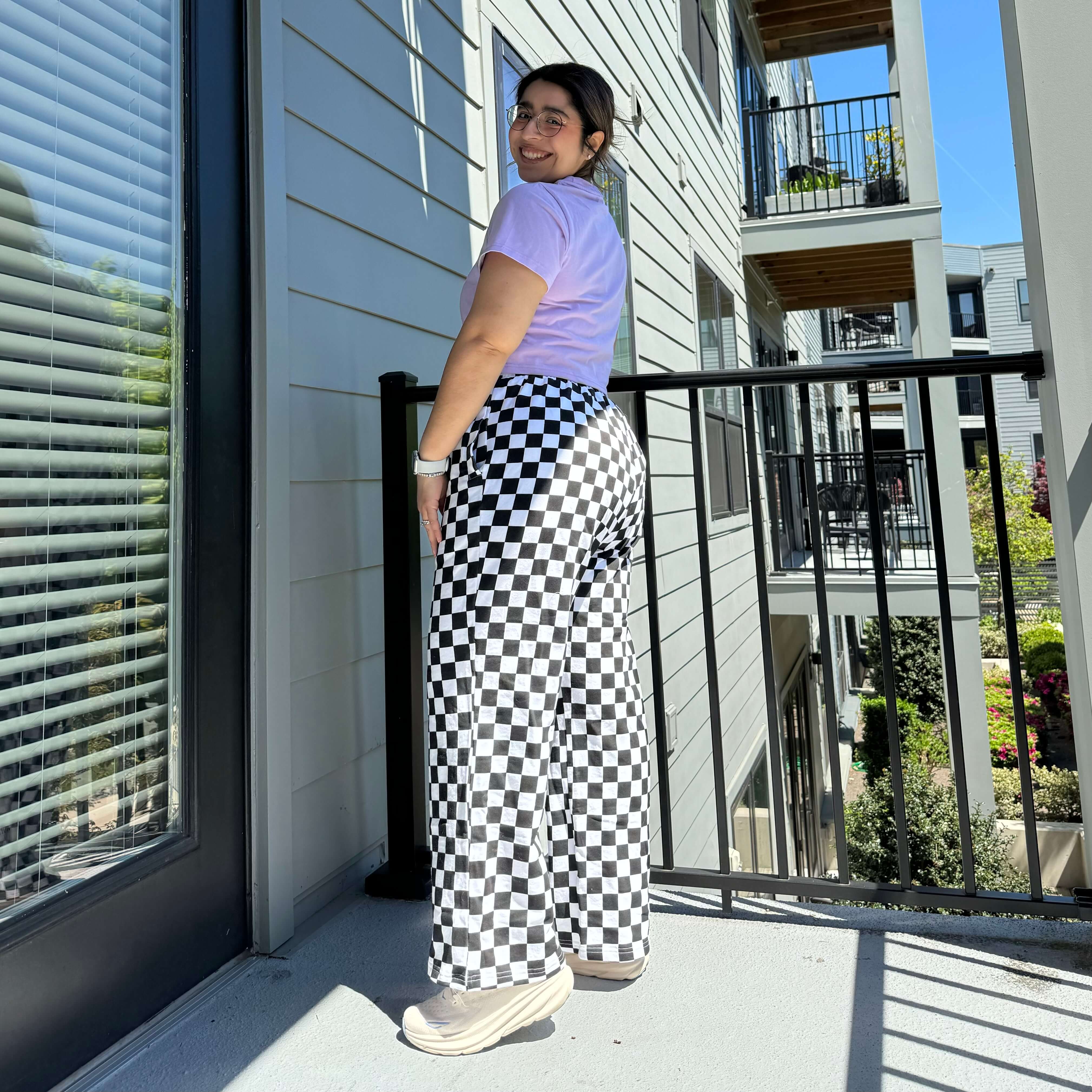 29" Inseam Be Yourself Pants - Checker Black *Clearance Sale*