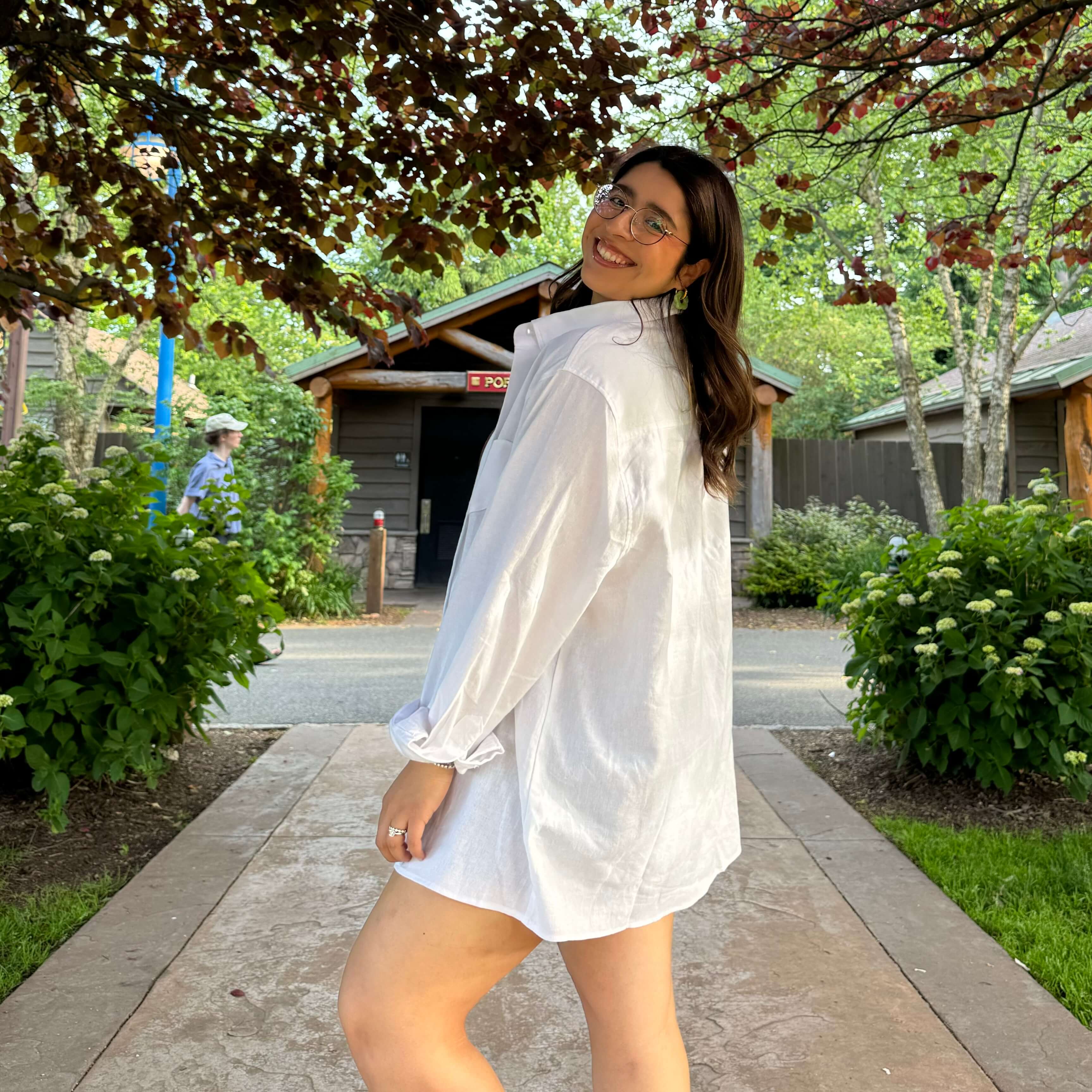 Linen Long-Sleeve Button-Up - Tofu