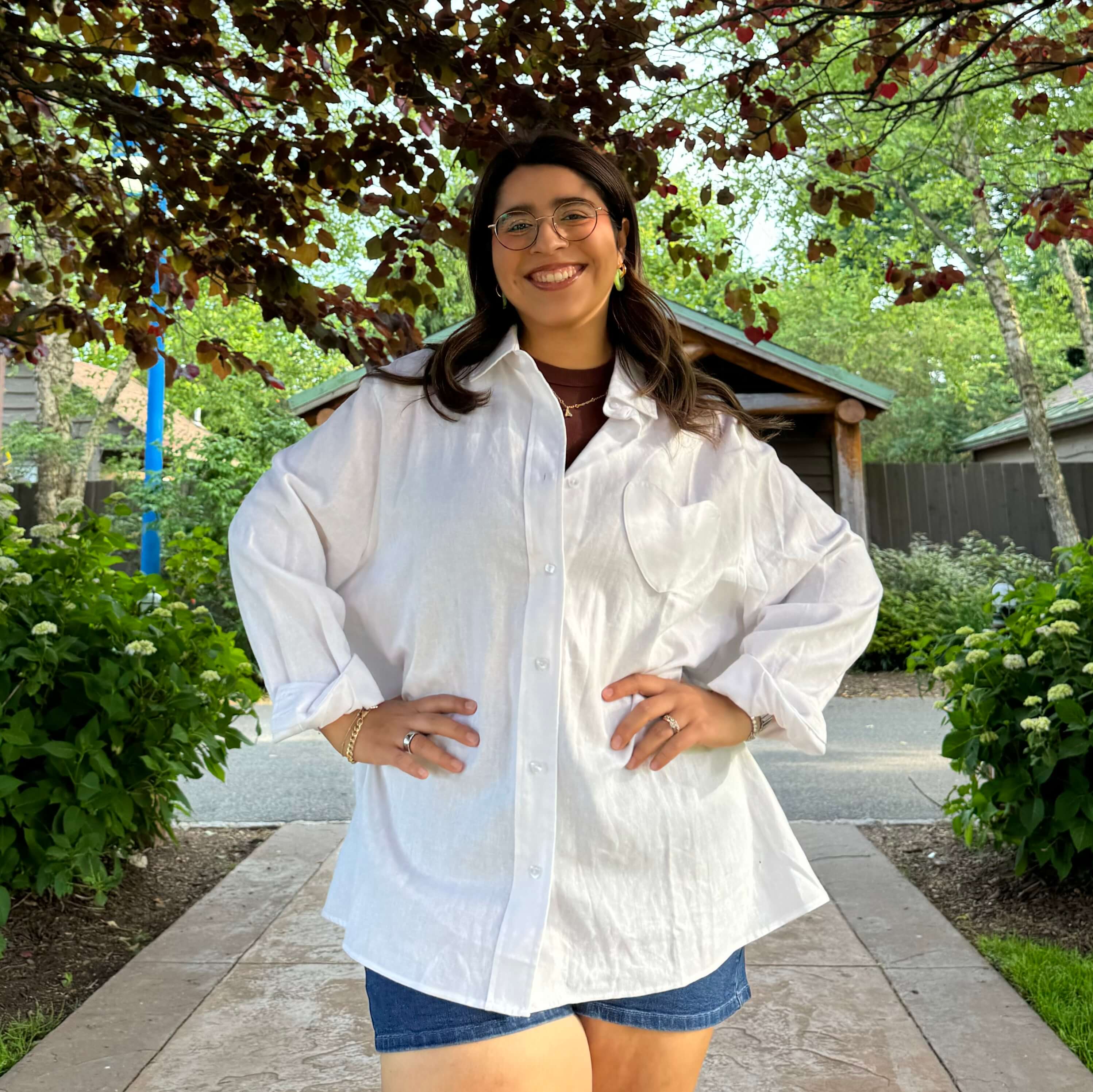 Linen Long-Sleeve Button-Up - Tofu