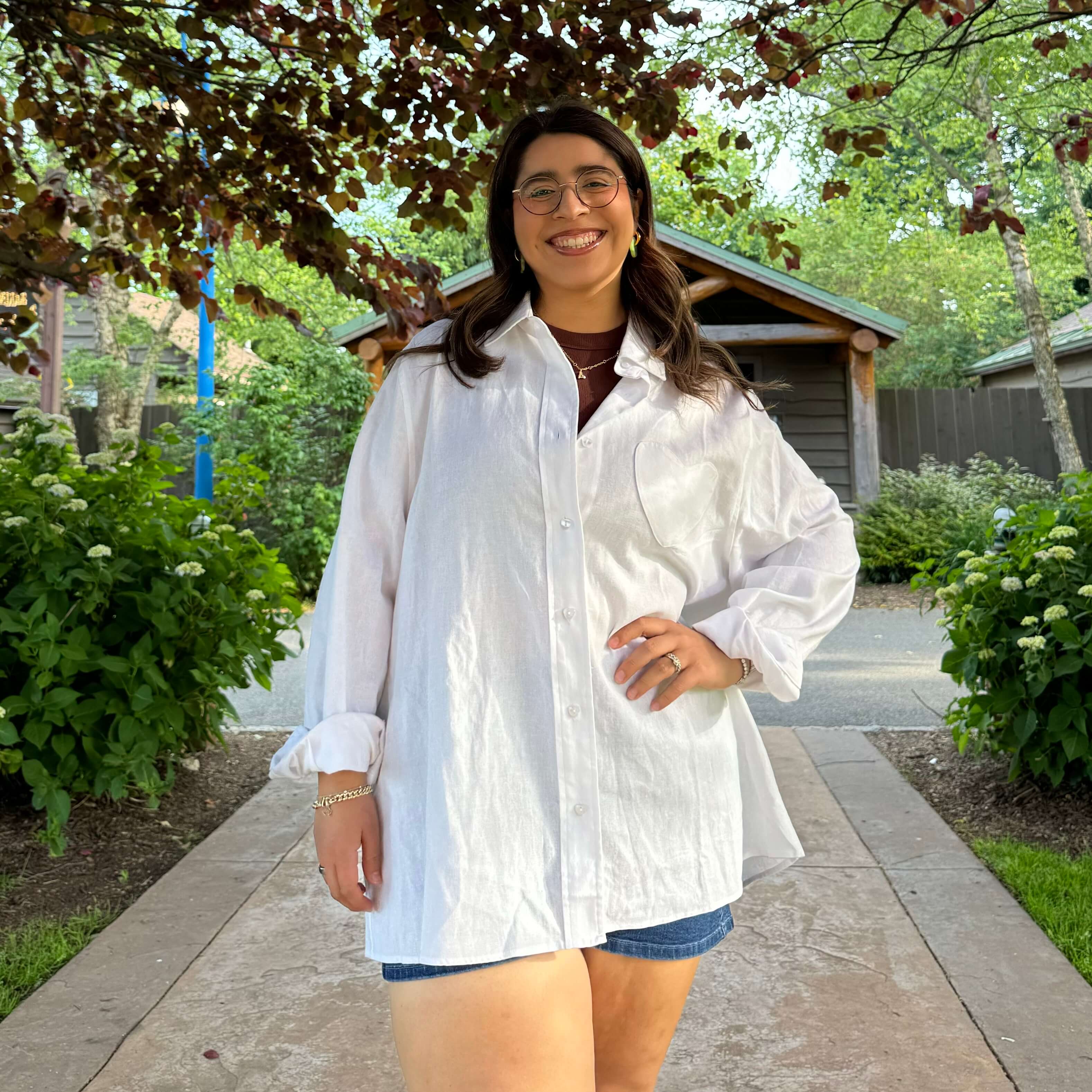 Linen Long-Sleeve Button-Up - Tofu