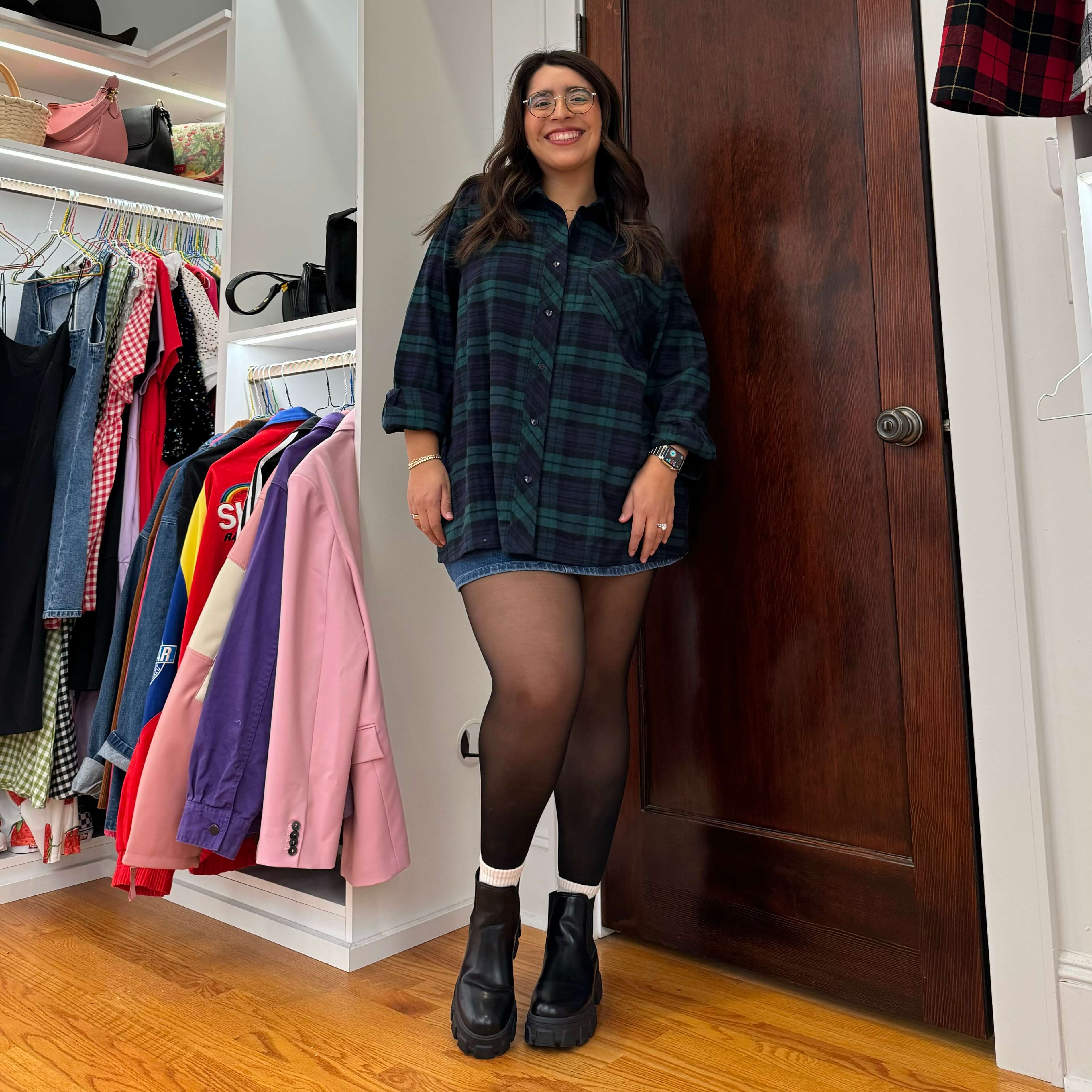 Flannel Long Sleeve Button-Up - Blue/Green *Clearance Sale*