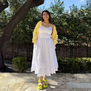 Spring Flowy Skirt - Tofu