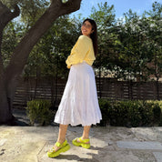 Spring Flowy Skirt - Tofu