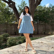 Denim Overall Dress - Light Wash *Clearance Sale*