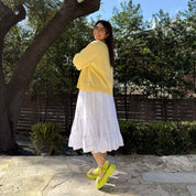 Spring Flowy Skirt - Tofu