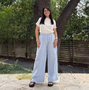 28" Inseam Picnic Pants - Blue Gingham *Clearance Sale*