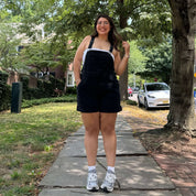 Denim Overall Shorts - Black *Clearance Sale*