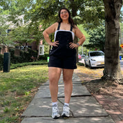 Denim Overall Shorts - Black *Clearance Sale*