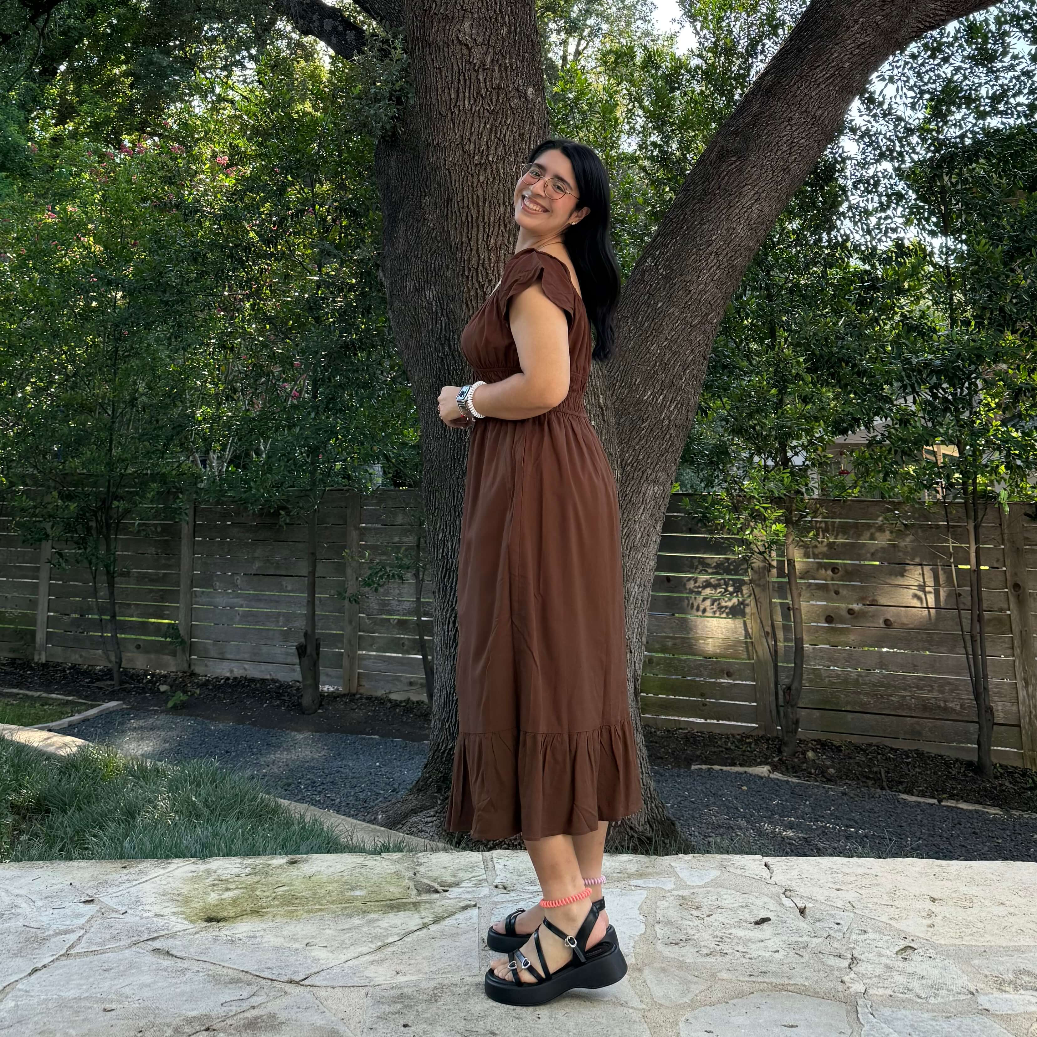 The Poem Dress - Acorn