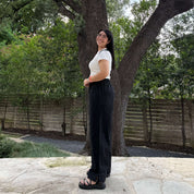 28" Inseam Picnic Pants - Solid Black