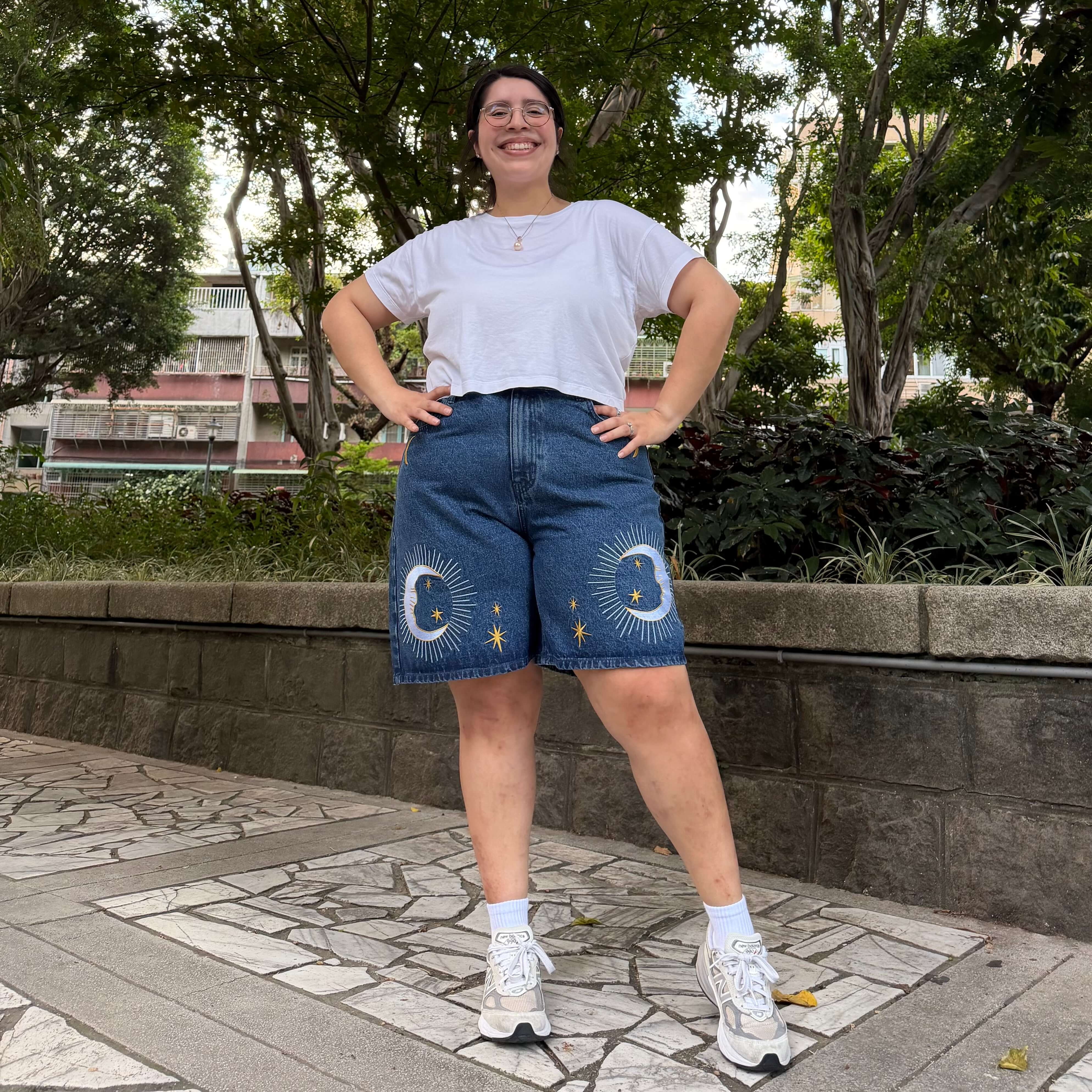 Celestial Denim Shorts - Medium Wash *Clearance Sale*