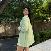 Lightweight Long-Sleeve Button-Up - Celery *Clearance Sale*