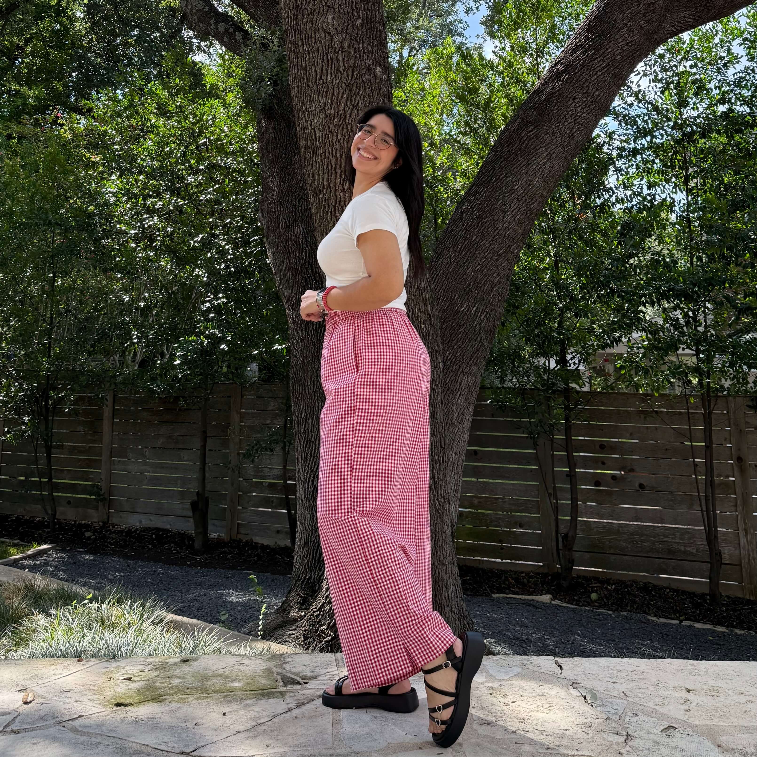 26" Inseam Picnic Pants - Red Gingham