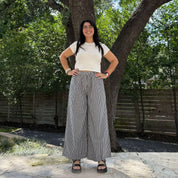 26" Inseam Picnic Pants - Black Gingham *Clearance Sale*