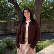 The Classic Cardigan - Chocolate