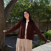 The Classic Cardigan - Chocolate