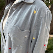 Denim Long-Sleeve Button-Up - Shining Star