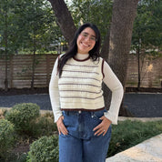 The Scholar Vest - Cream