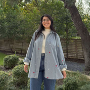 Denim Long-Sleeve Button-Up - Shining Star