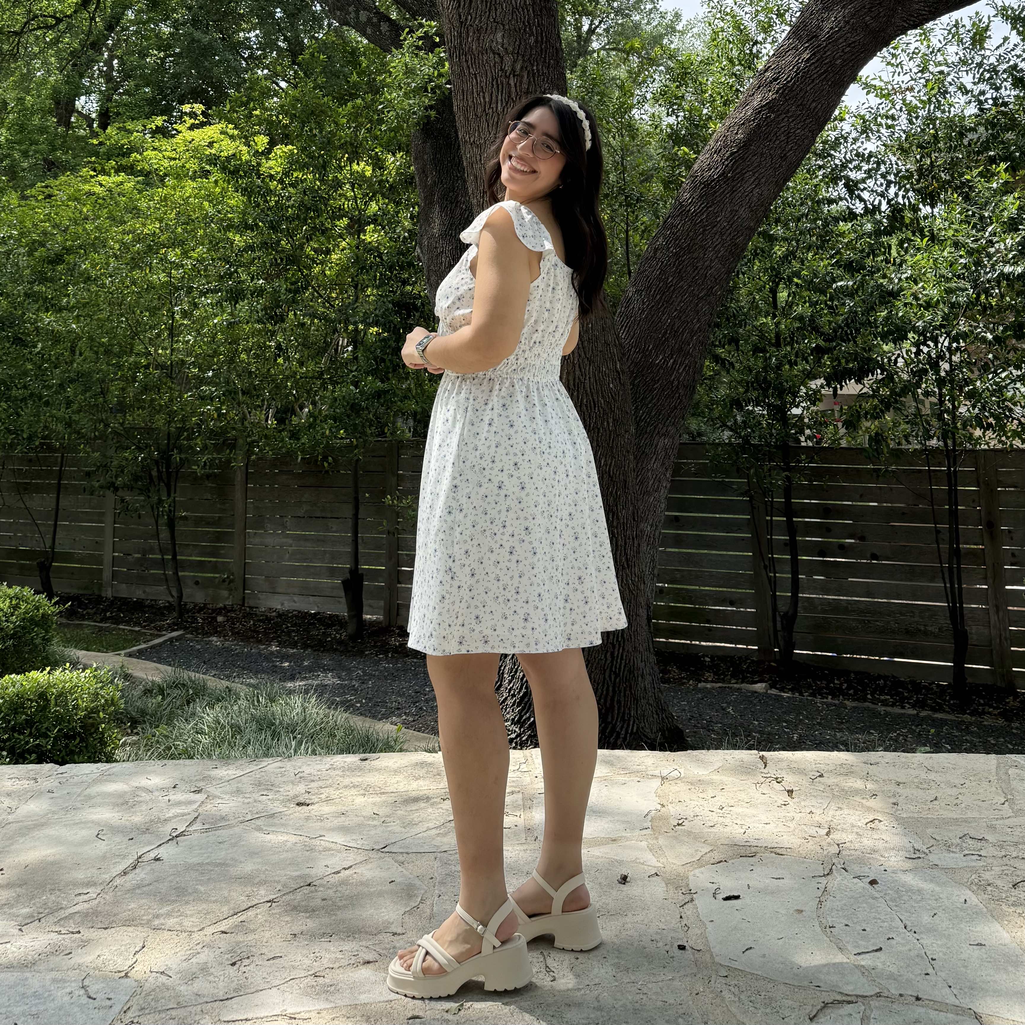 The Willow Dress - White Floral *Clearance Sale*