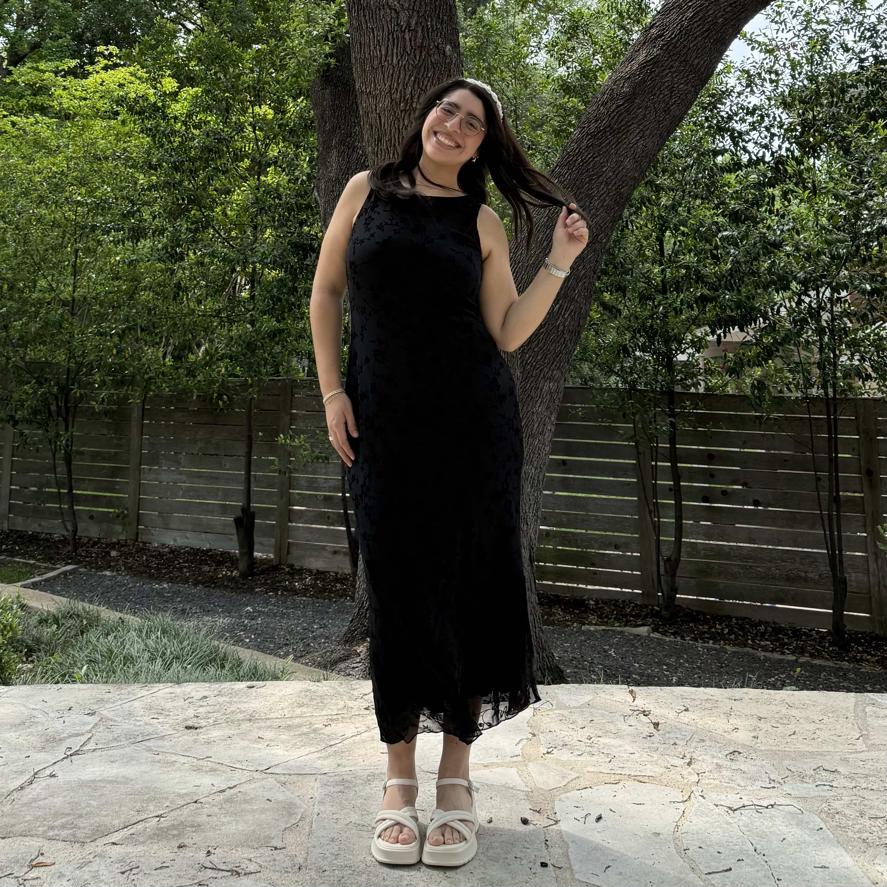 The Muse Dress - Black Floral