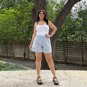 Summer Gingham Shorts - Ocean *Clearance Sale*