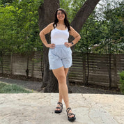 Summer Gingham Shorts - Ocean *Clearance Sale*