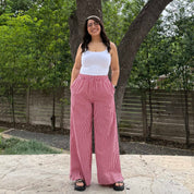 28" Inseam Picnic Pants - Red Gingham *Clearance Sale*
