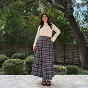 Harvest Moon Skirt - Blueberry Plaid *Clearance Sale*