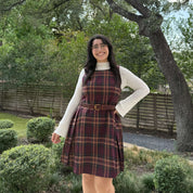 Scholar Dress - Burgundy Plaid *Clearance Sale*