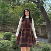 Scholar Dress - Burgundy Plaid *Clearance Sale*