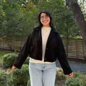 Classic Cropped Jacket - Black