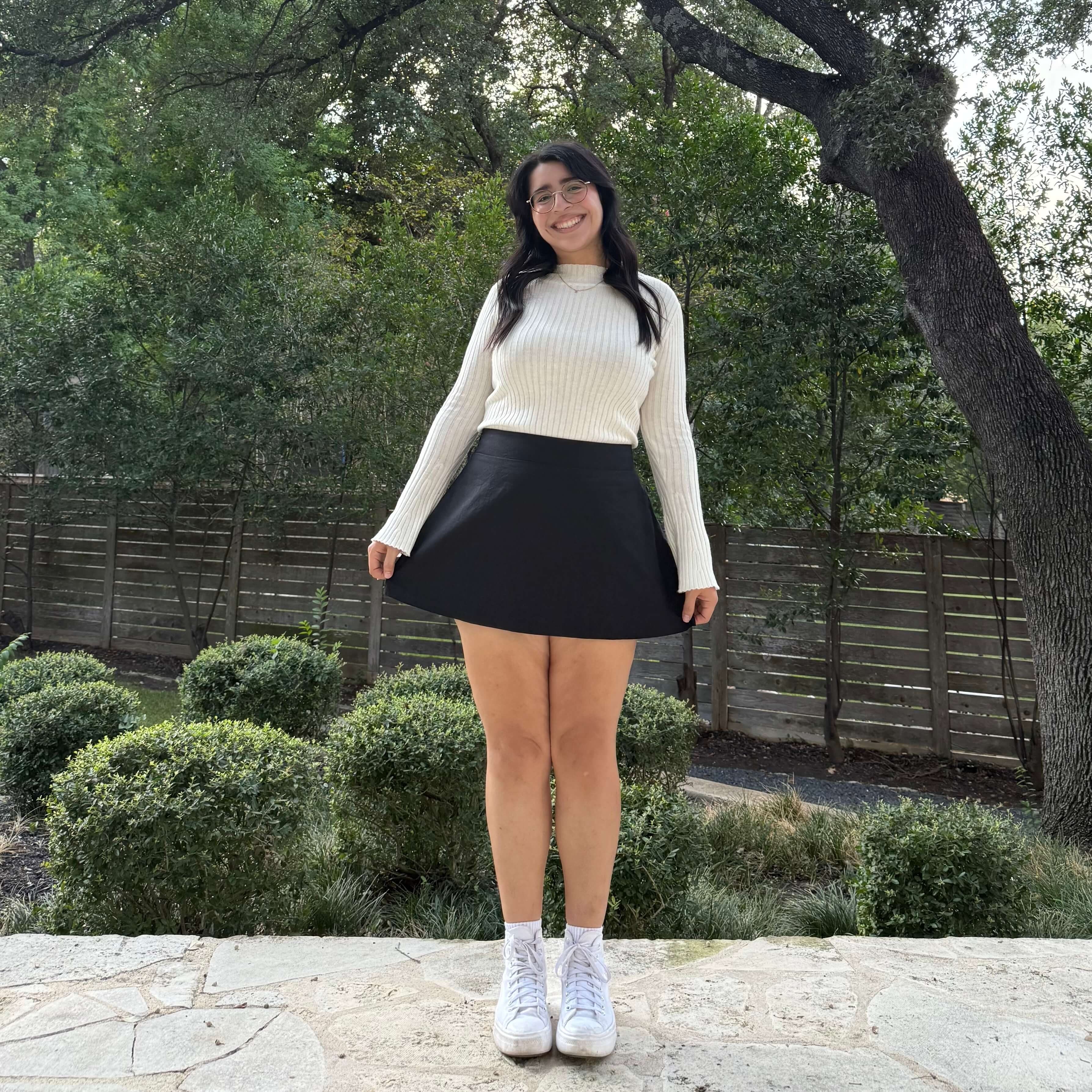 Christina Mini Skirt - Solid Black *Clearance Sale*