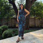 The Flora Dress - Midnight Blue