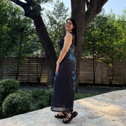 The Flora Dress - Midnight Blue