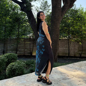 The Flora Dress - Midnight Blue