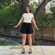 Summer Shorts - Solid Black