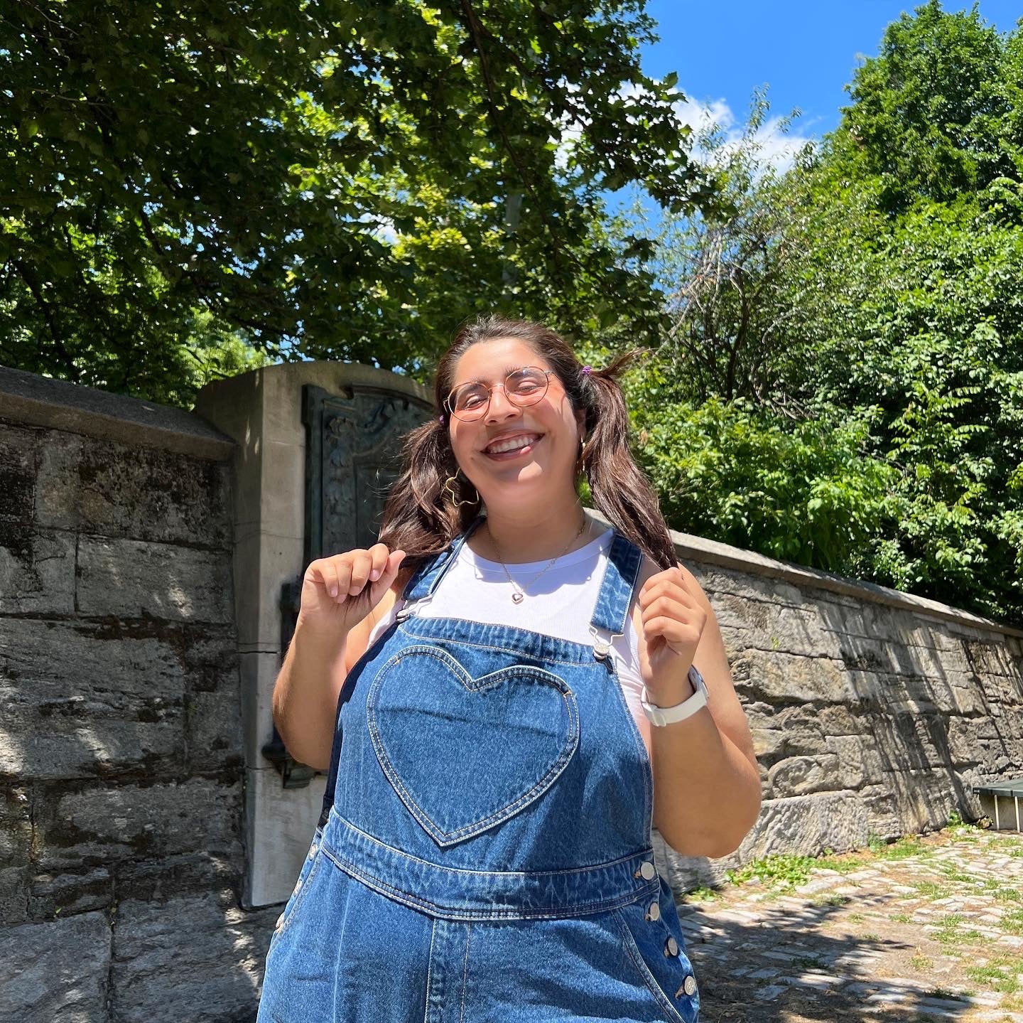 Denim Overall Shorts - Light Wash *Clearance Sale*