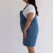 Denim Overall Shorts - Light Wash *Clearance Sale*