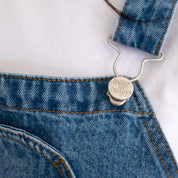 Denim Overall Shorts - Light Wash *Clearance Sale*